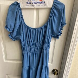 Liberty Love Blue Short Dress Size L – Casual Chic